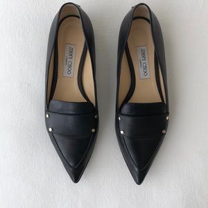 Jimmy Choo Patent Leather Pointy Toed Flats